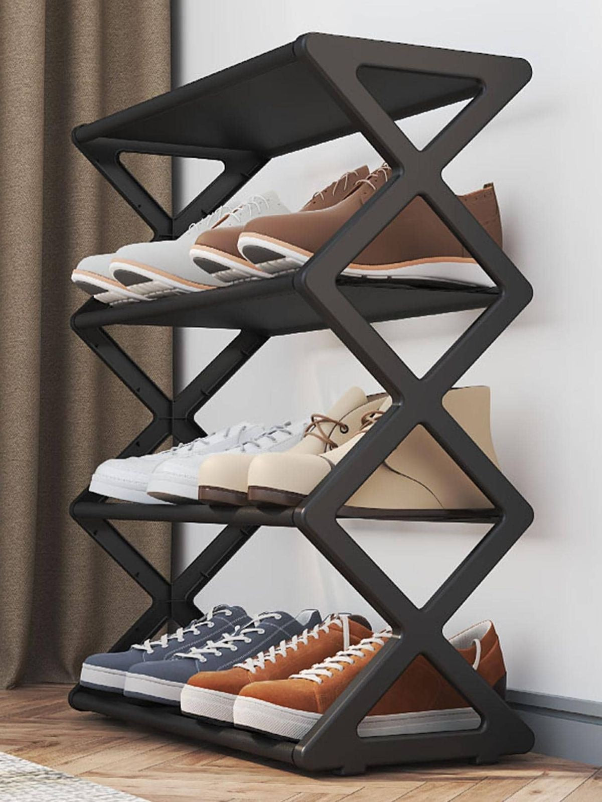 ÉTAGÈRE À CHAUSSURES MODERNE & COMPACTE